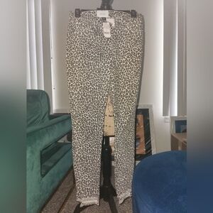 Current/Elloit SUPER HIGH WAISTED CHEETAH STILETTO SKINNYS W TAGS